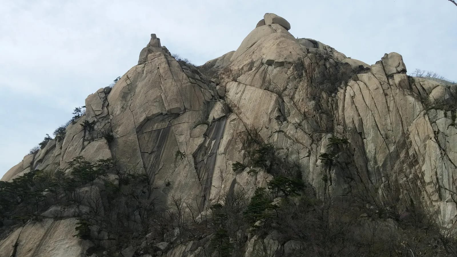 Baegundae granite cliffs in Bukhansan National Park