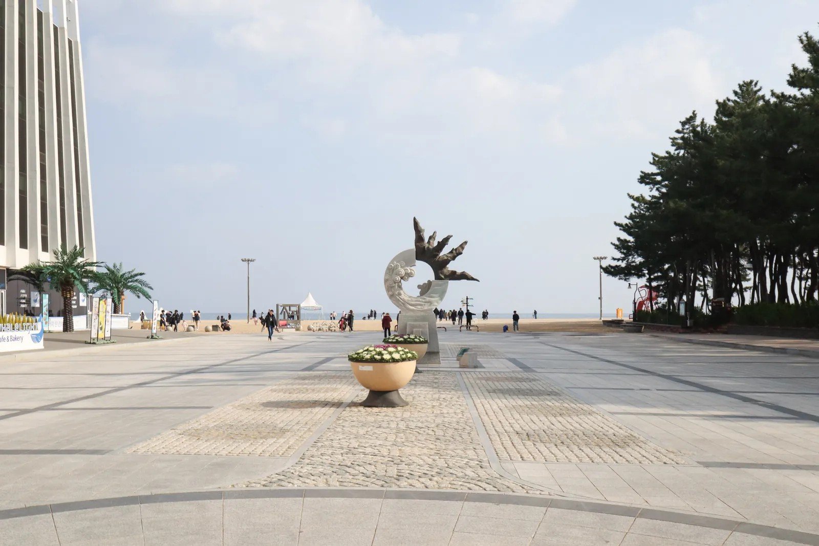 The plaza and entrance area at Sokcho Beach.