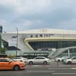 Suseo Station exterior in Seoul for travelers taking SRT high-speed trains